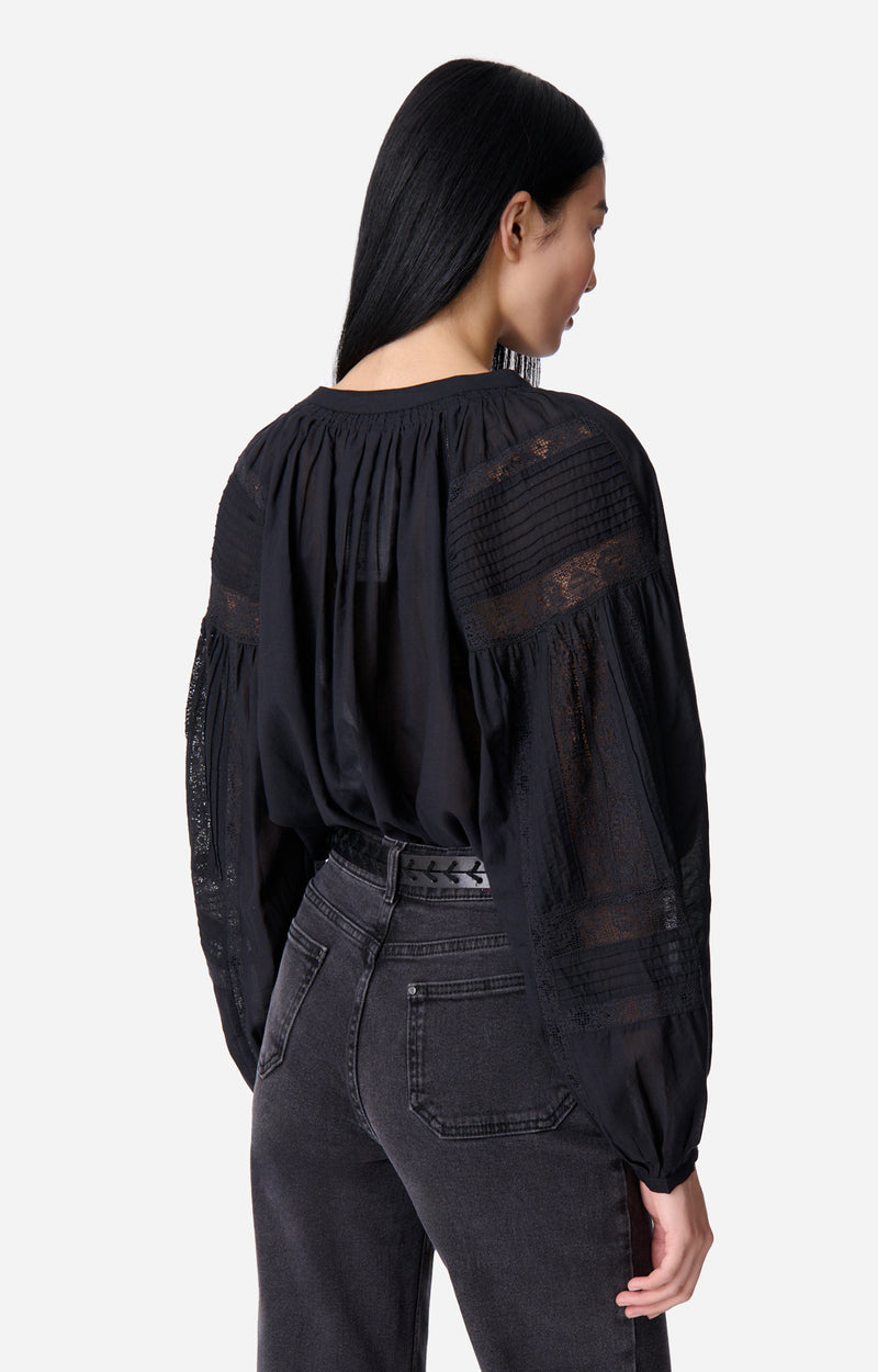 NIPOA BLACK BLOUSE