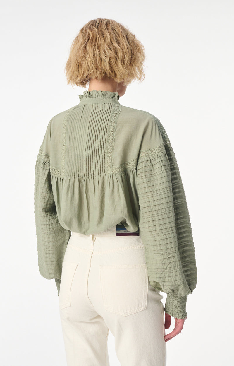DAHLIA ALMOND BLOUSE