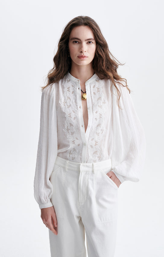 HALDO EMBROIDERED BLOUSE