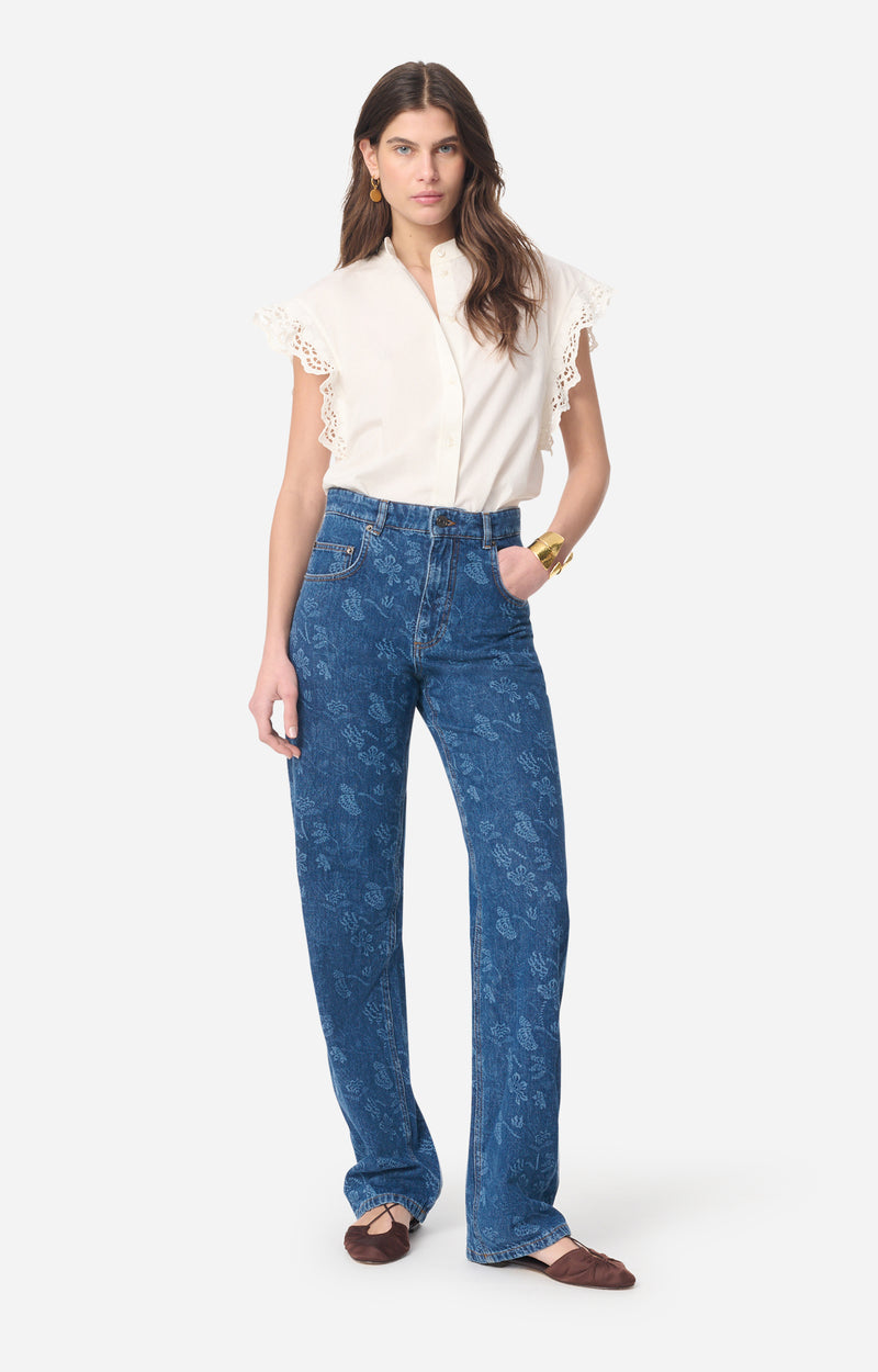 FAREL FLORAL JEANS