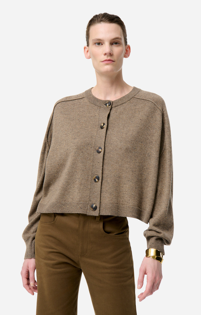 DOUVE TAUPE CARDIGAN