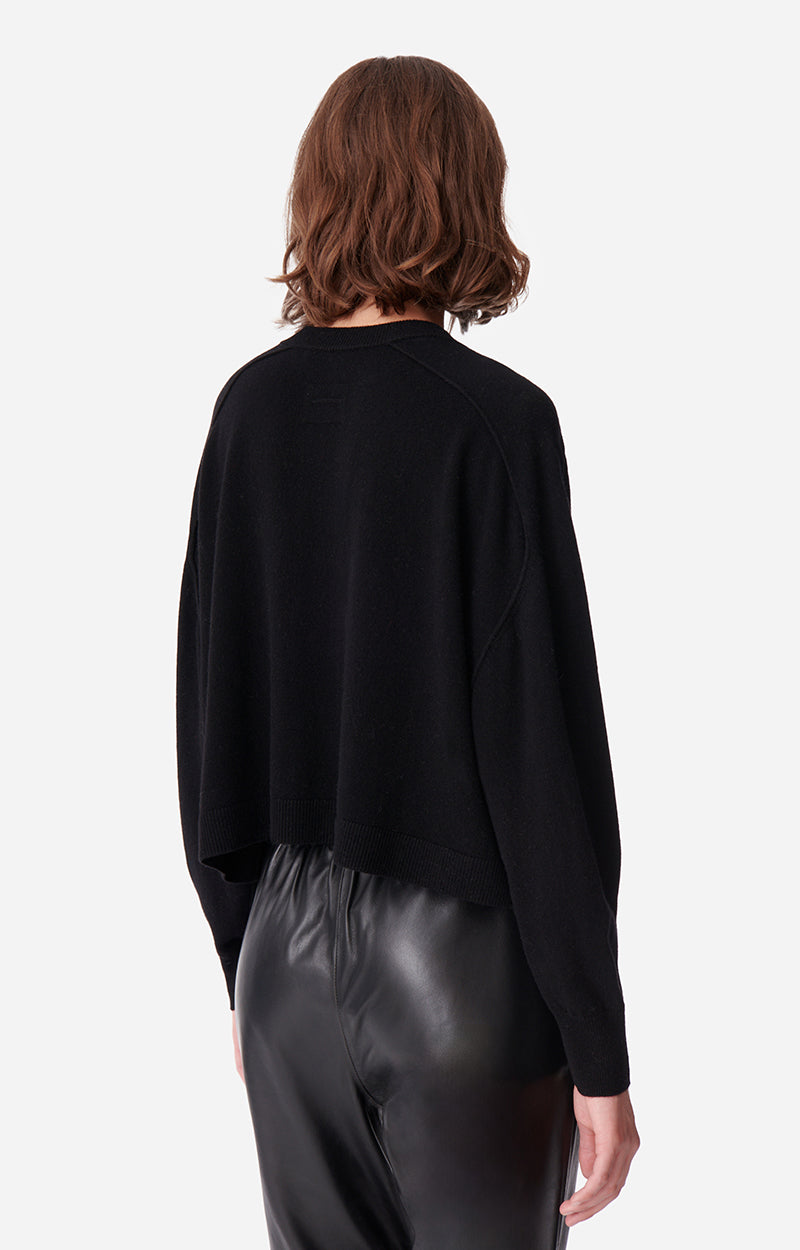 DOUVE BLACK CARDIGAN