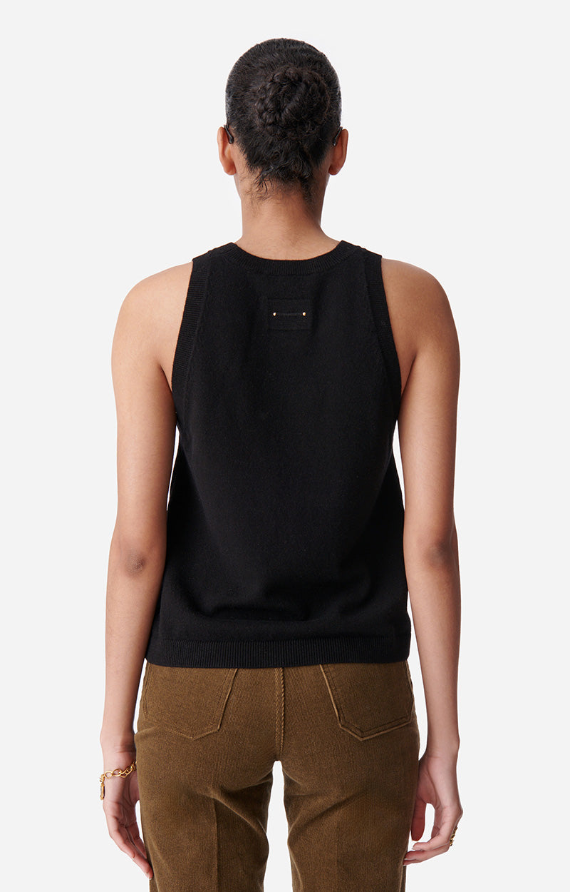 DESIREE BLACK TANK TOP