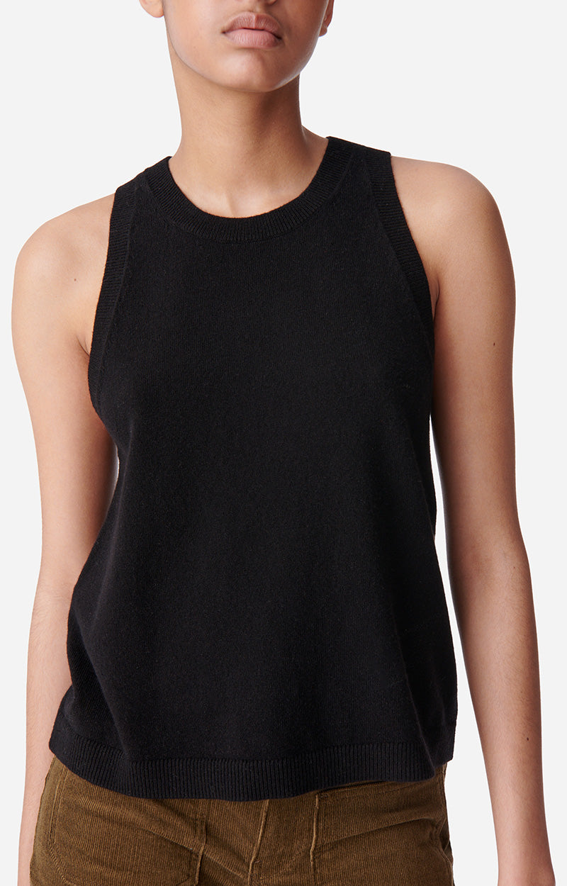 DESIREE BLACK TANK TOP
