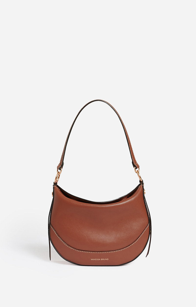 SMALL LEATHER BISCUIT DAILY BAG