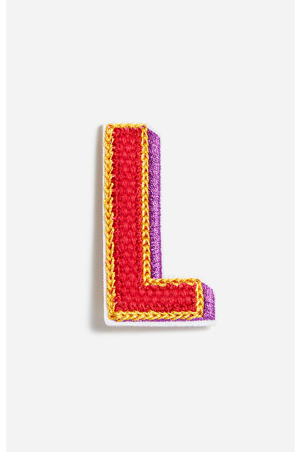 MULTICOLOR LETTER L PATCH