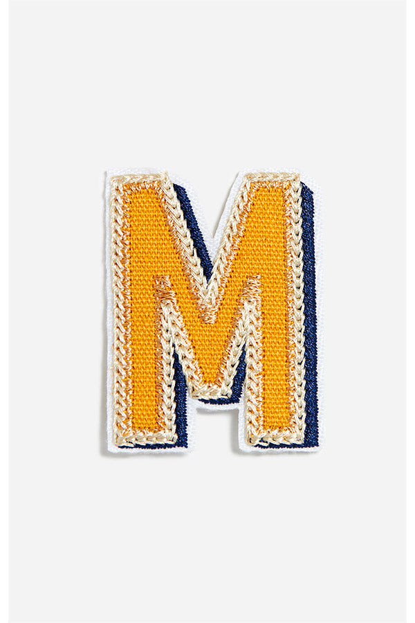 MULTICOLOR LETTER M PATCH