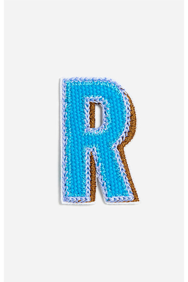 MULTICOLOR LETTER R PATCH