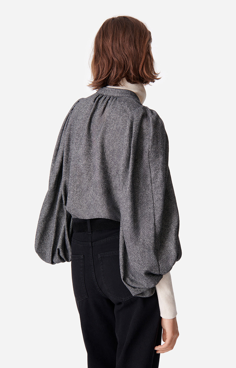 BELL HEATHER ANTHRACITE BLOUSE