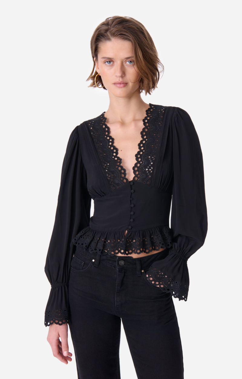 DÉLICE BLACK BLOUSE