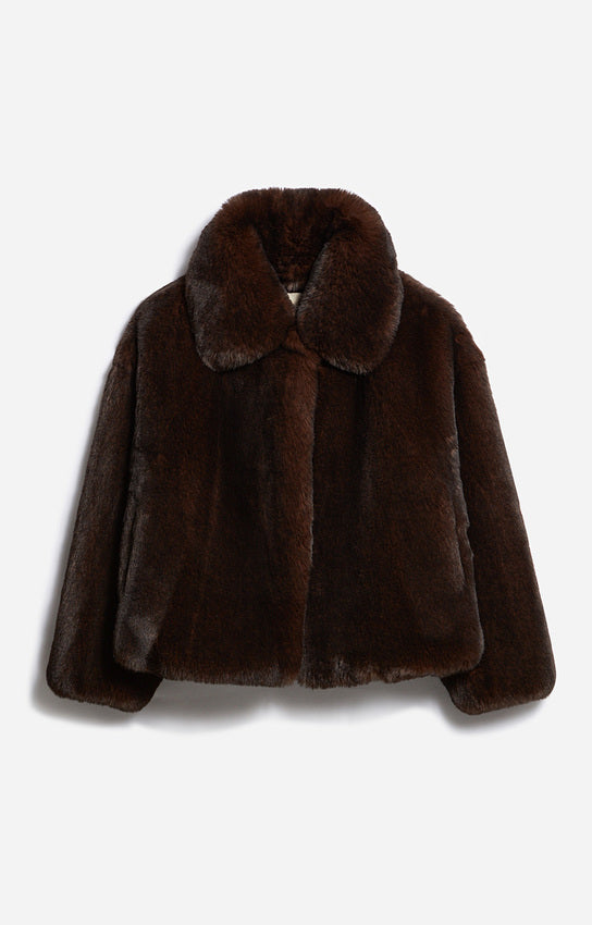 DANIEL BROWN FAUX FUR COAT