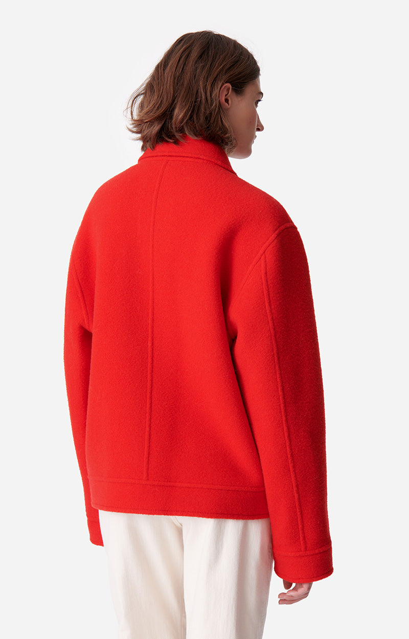 DIEGO POPPY RED COAT