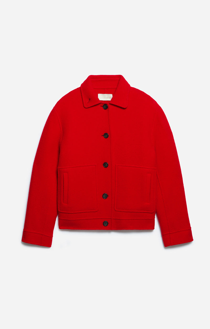 DIEGO POPPY RED COAT