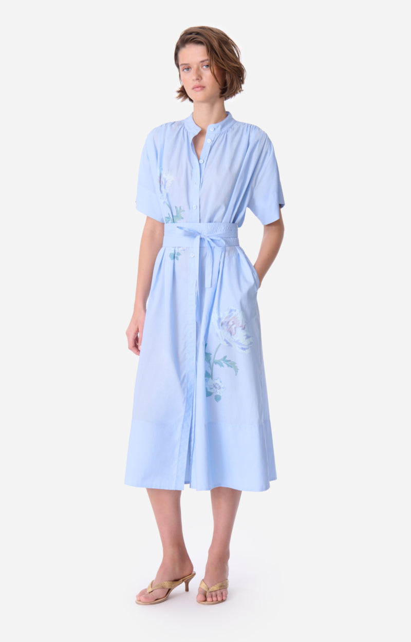 CIAO BLUE MIDI DRESS