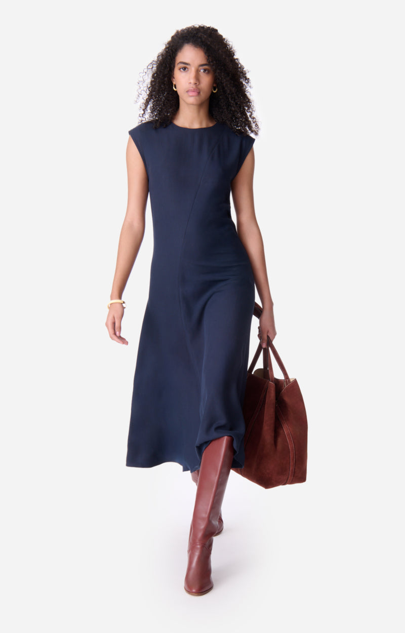 ENEA NAVY ASYMMETRIC DRESS