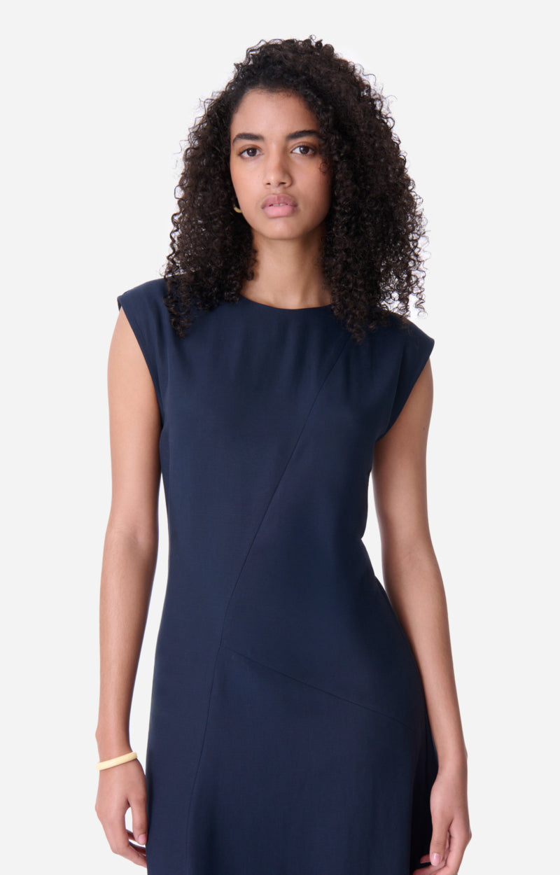 ENEA NAVY ASYMMETRIC DRESS