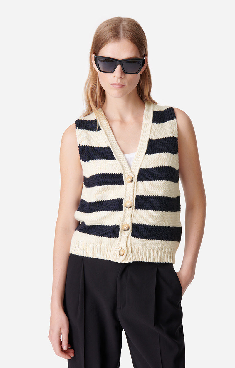 DOUNYA STRIPED VEST