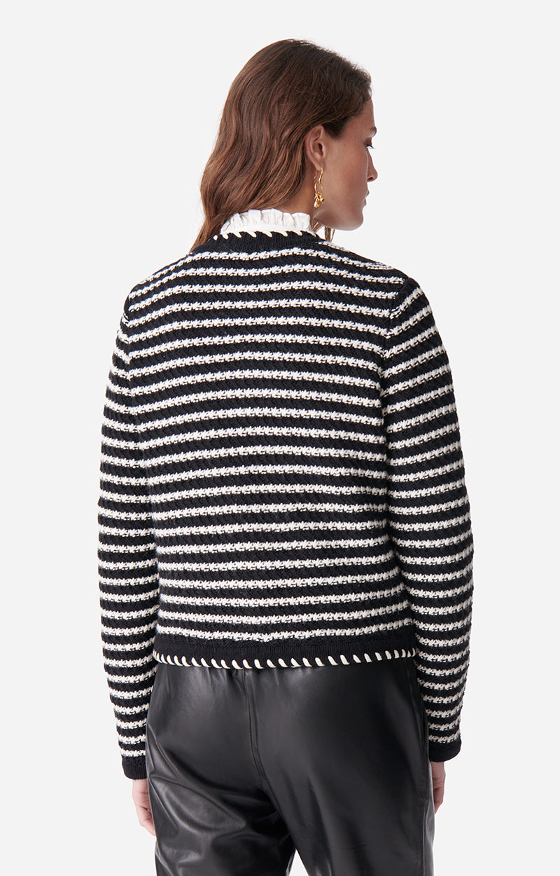DAYA STRIPED CARDIGAN