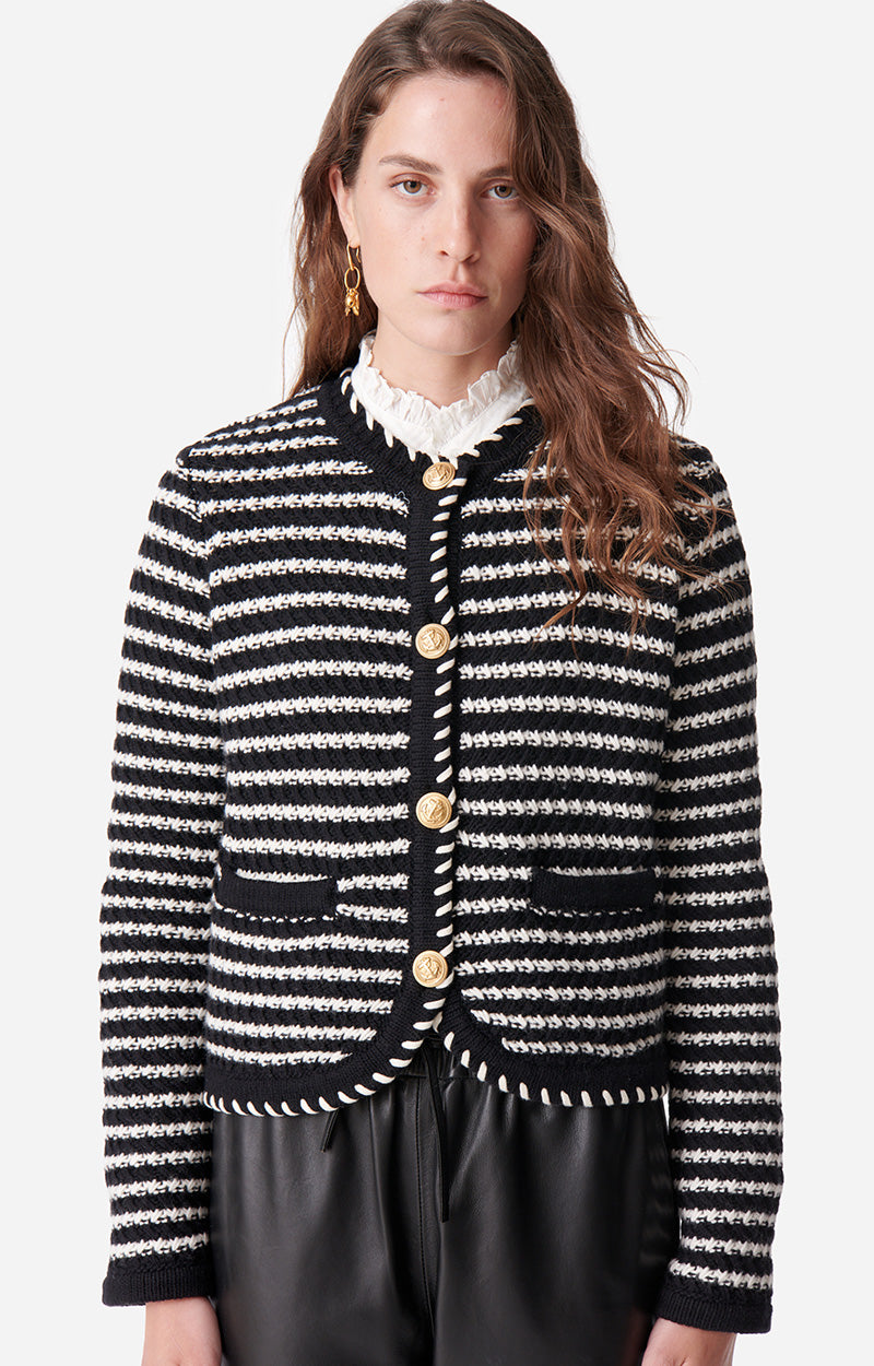 DAYA STRIPED CARDIGAN