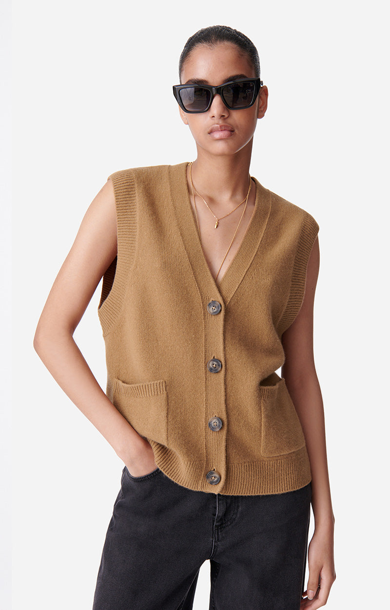 DASHLEY CAMEL VEST