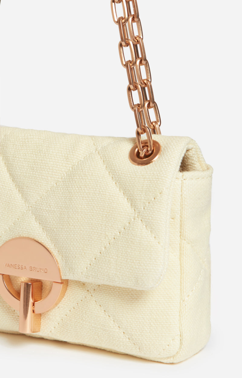 SMALL LINEN YELLOW SUN MOON BAG