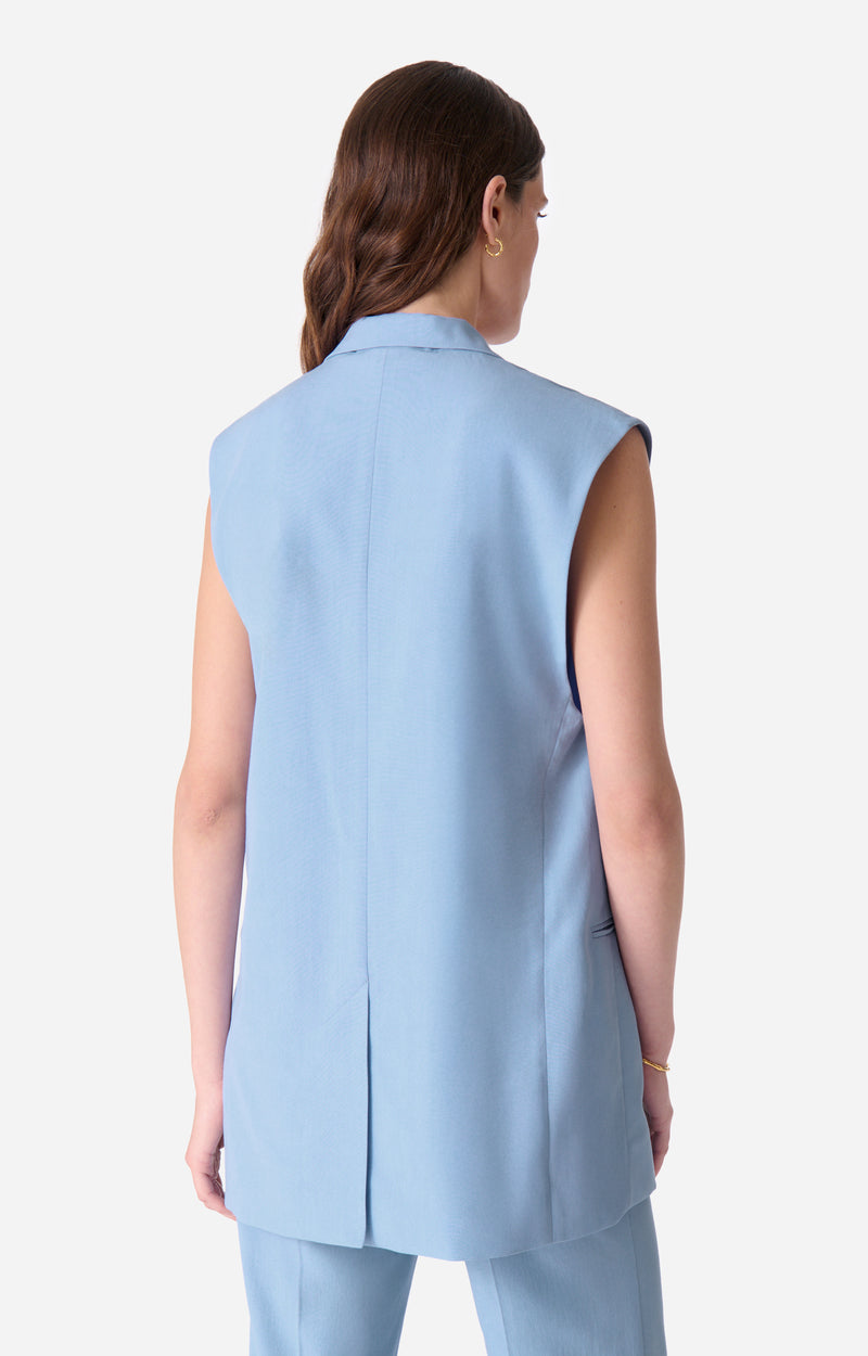 CHRISTEN BLEUET SLEEVELESS JACKET
