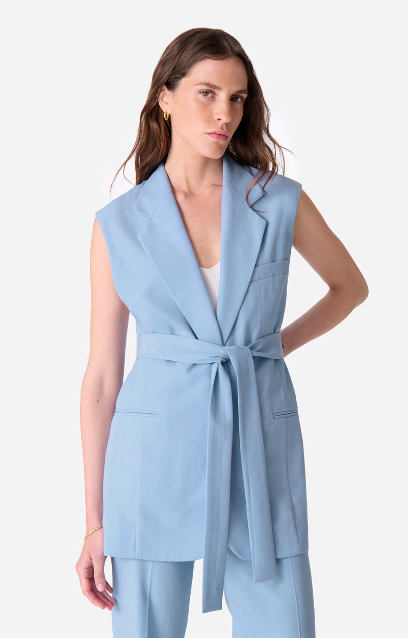 CHRISTEN BLEUET SLEEVELESS JACKET