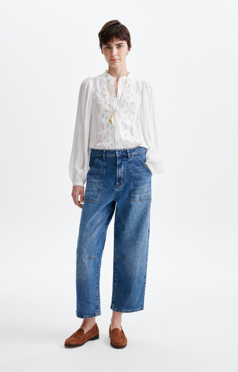 CARGO DENIM PANTS
