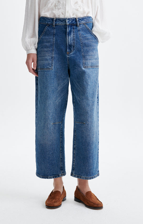 CARGO DENIM PANTS