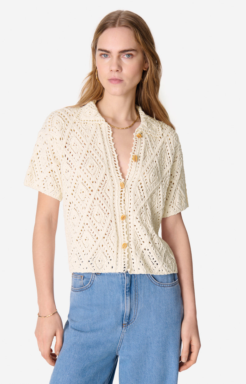 EMARYA ECRU CARDIGAN