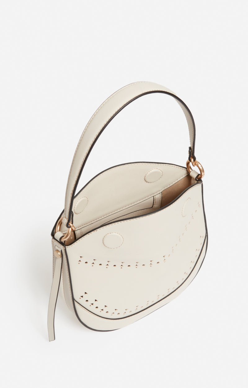 SMALL LEATHER IVORY DAILY BAG