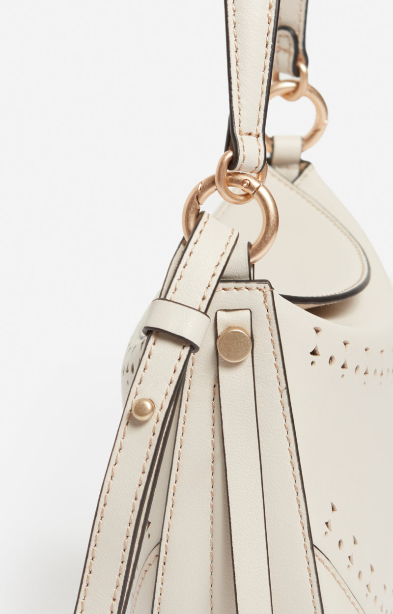 SMALL LEATHER IVORY DAILY BAG