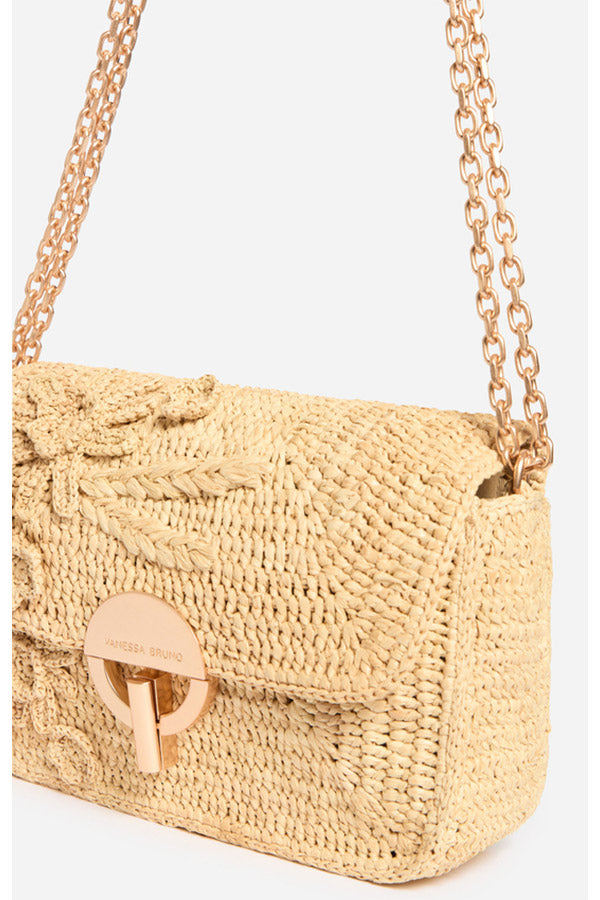 MEDIUM RAFFIA MOON BAG