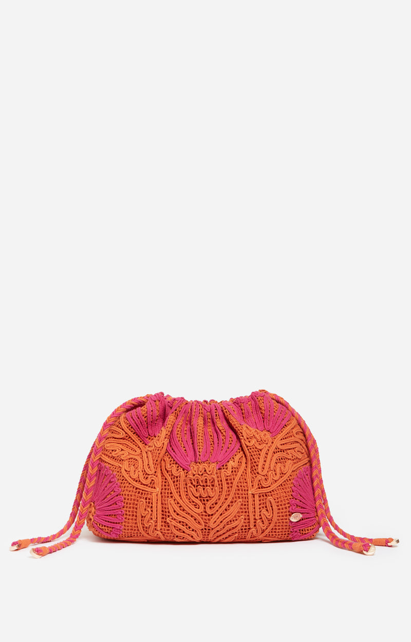 ORANGE CLUTCH BAG