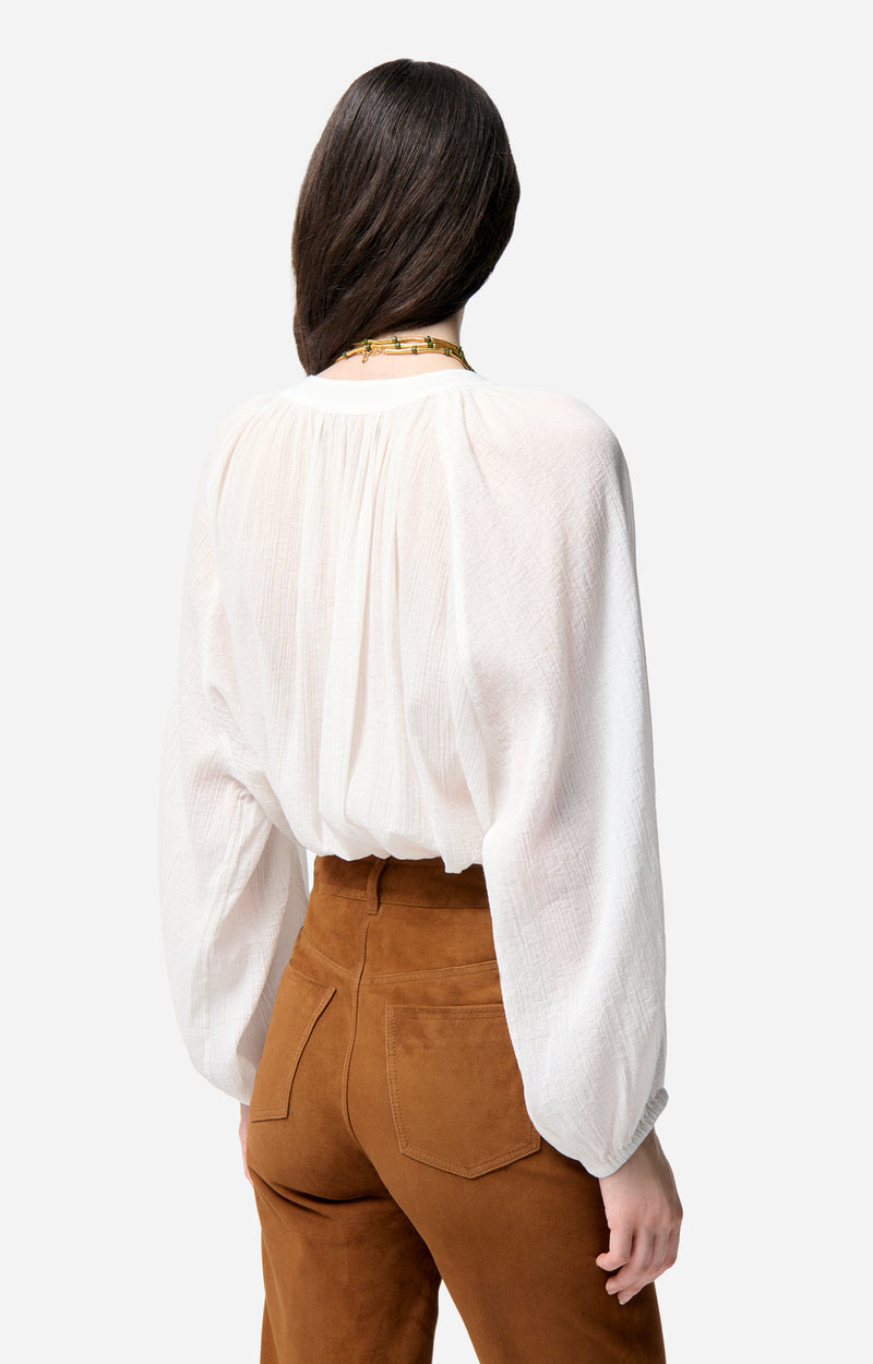 EDME WHITE BLOUSE