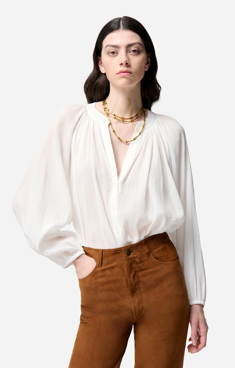EDME WHITE BLOUSE