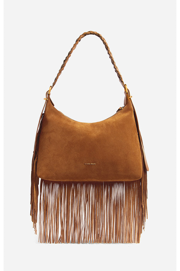 JESS HAZELNUT SMALL CALF LEATHER HOBO BAG