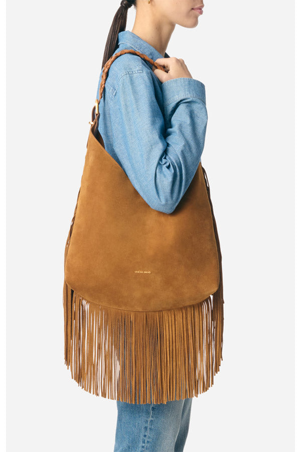 JESS HAZELNUT LARGE CALF LEATHER HOBO BAG