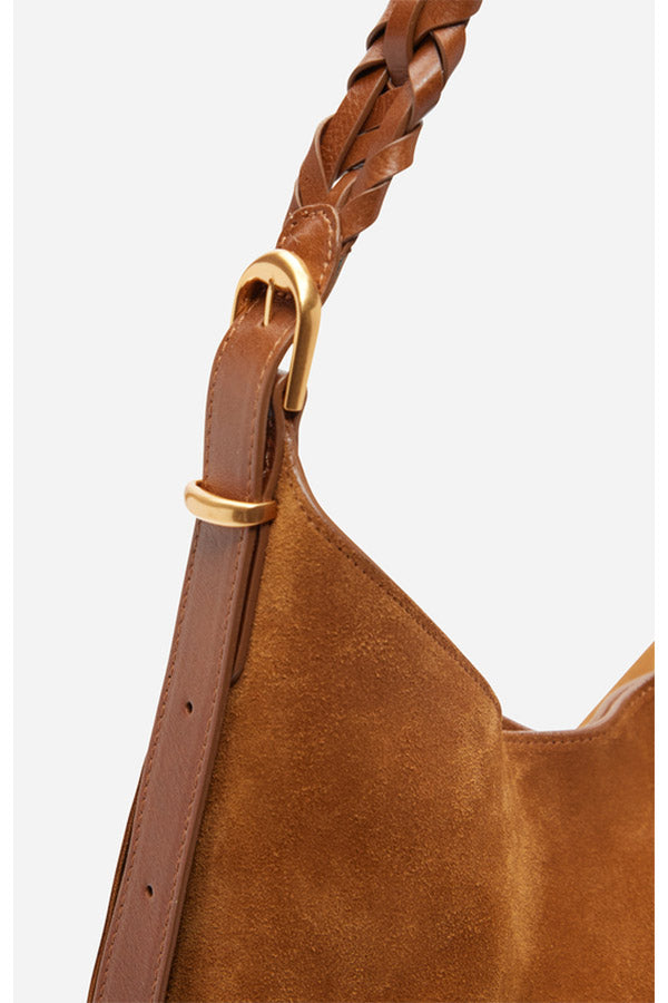 JESS HAZELNUT LARGE CALF LEATHER HOBO BAG