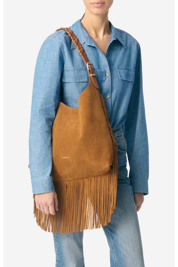 JESS HAZELNUT LARGE CALF LEATHER HOBO BAG