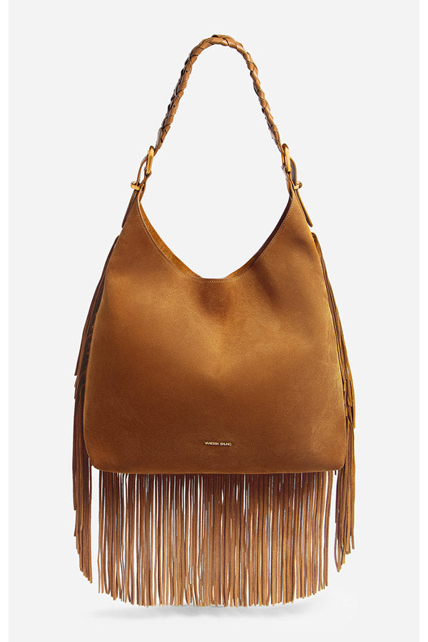 JESS HAZELNUT LARGE CALF LEATHER HOBO BAG
