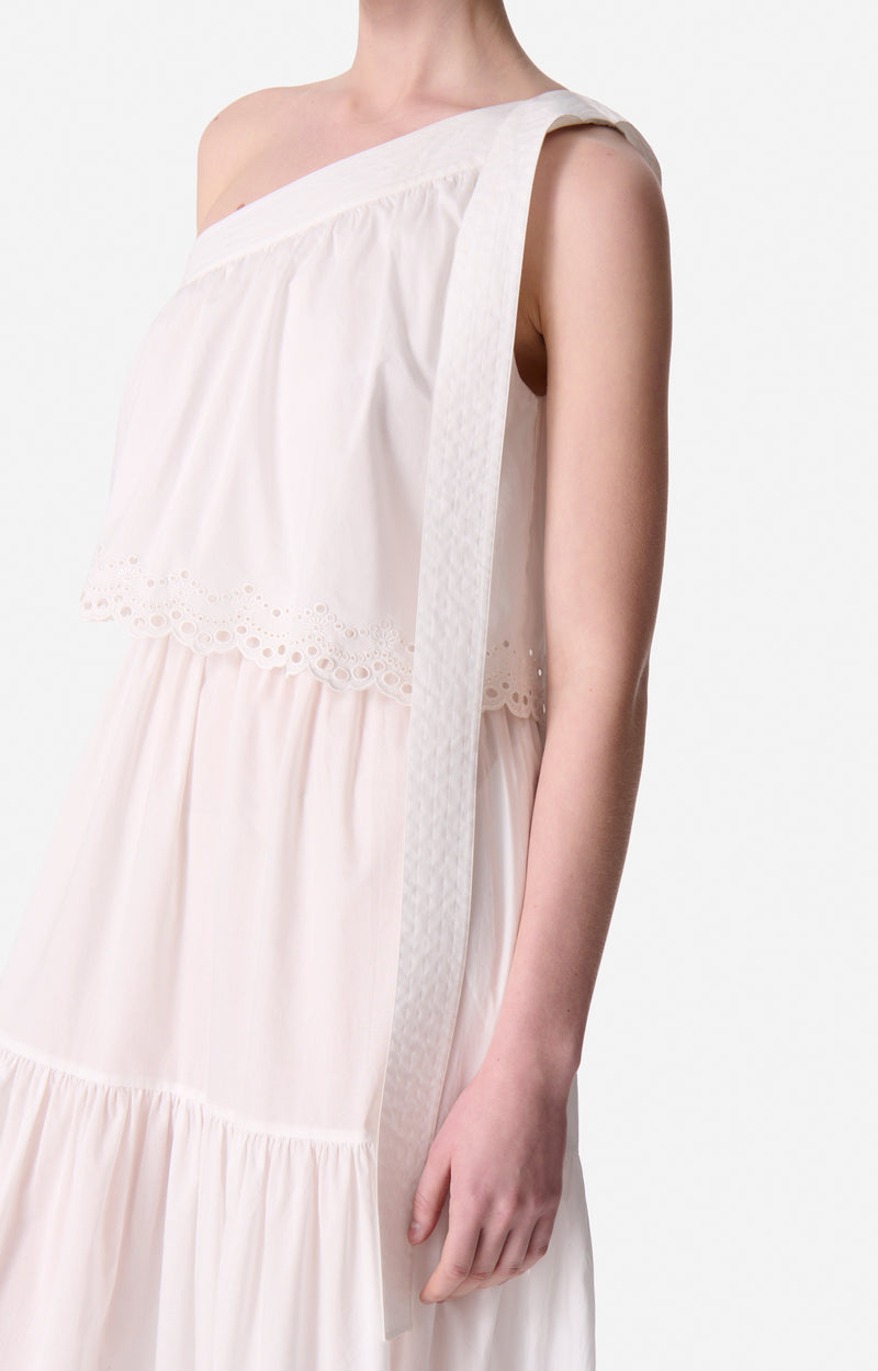 CORA ECRU LONG DRESS