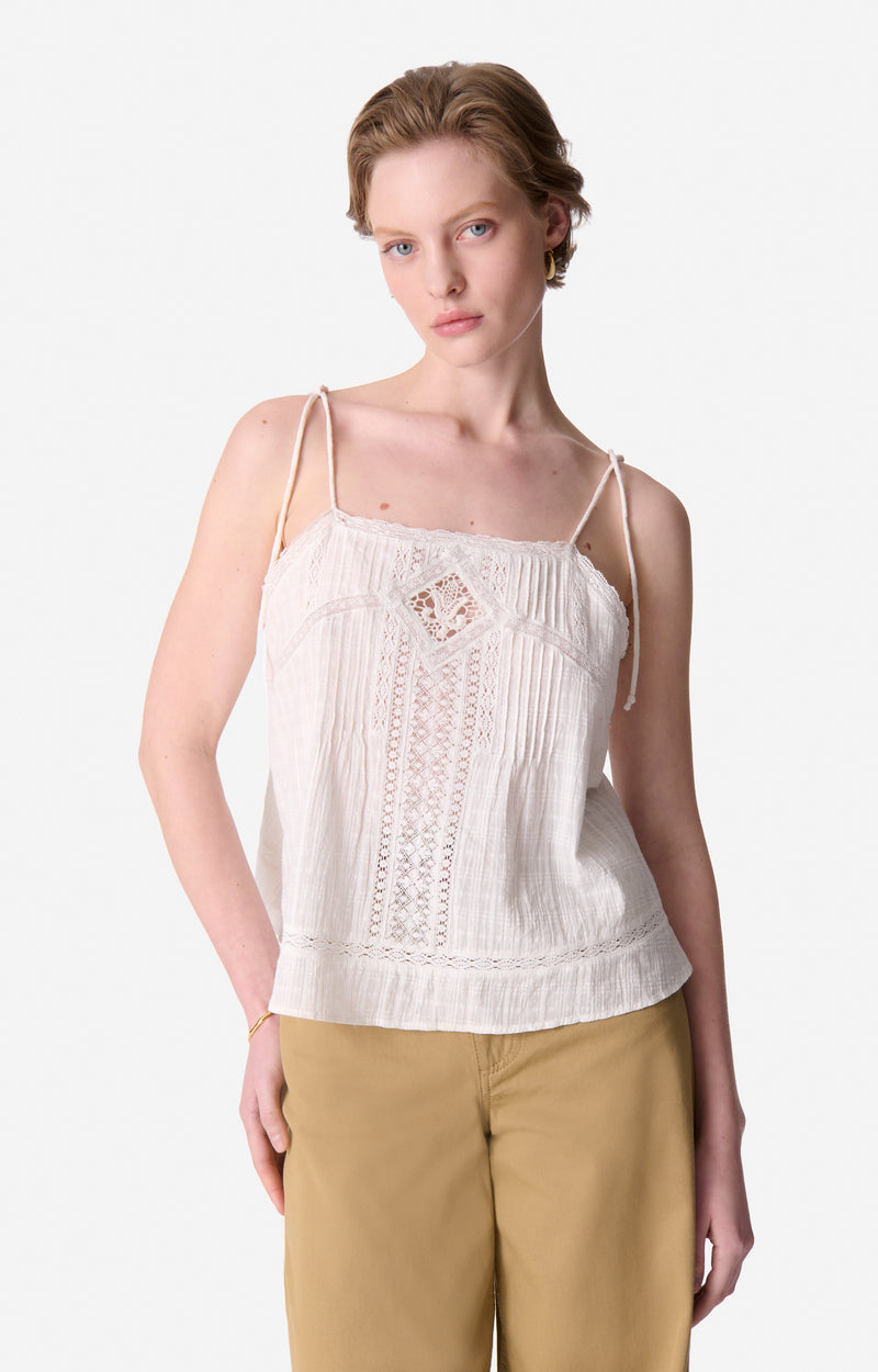 EVELY ECRU TOP