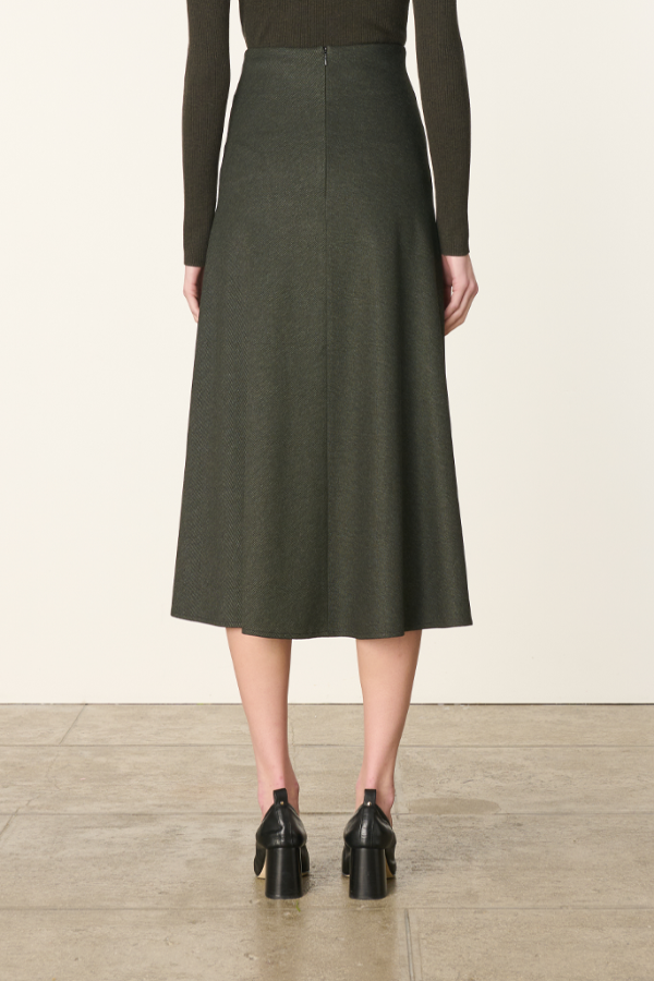 BOUSHRA KAKI SKIRT